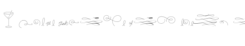 Preview of FONTSPRING DEMO - Cosmopolitan Extras Thin Regular font