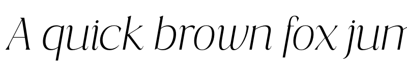 Preview of FONTSPRING DEMO - Costaline ExtLt Ita Italic font