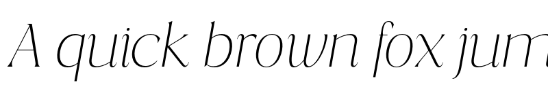 Preview of FONTSPRING DEMO - Costaline Thin Ita Italic font