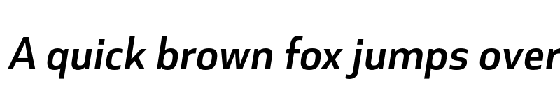 Preview of FONTSPRING DEMO - Cover sans SemiBold italic Regular font