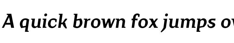 Preview of FONTSPRING DEMO - Crimsons Bold Italic font