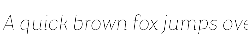 Preview of FONTSPRING DEMO - Crimsons Thin Italic font