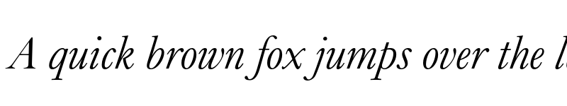 Preview of FONTSPRING DEMO - Cromer Italic font