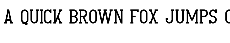 Preview of FONTSPRING DEMO - CrossRoad Slab Regular font