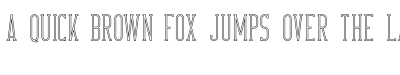 Preview of FONTSPRING DEMO - CrossRoad SlabLongOutlineTwo Regular font