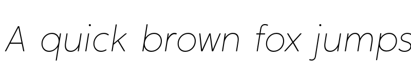 Preview of FONTSPRING DEMO - Crossten Thin Italic Regular font