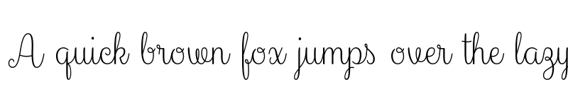 Preview of FONTSPRING DEMO - Culinary Script Light Regular font
