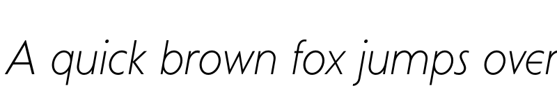 Preview of FONTSPRING DEMO - Curwen Sans Light Italic font