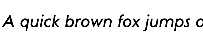 Preview of FONTSPRING DEMO - Curwen Sans Medium Italic font