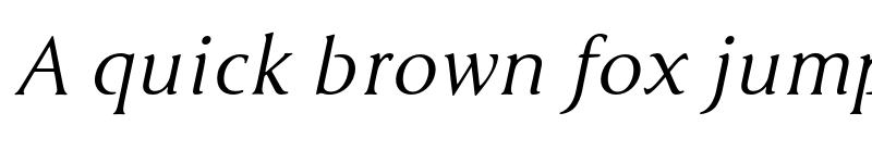 Preview of FONTSPRING DEMO - Cyan Italic font