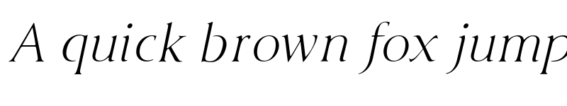 Preview of FONTSPRING DEMO - Cyan Light Italic font