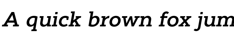 Preview of FONTSPRING DEMO - Cyntho Next Slab SemBd Italic font