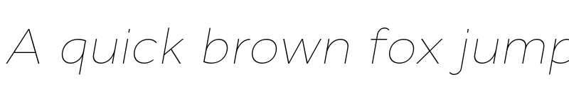 Preview of FONTSPRING DEMO - Cyntho Next Thin Italic font