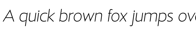 Preview of FONTSPRING DEMO - D Hanna ExtraLightItalic font