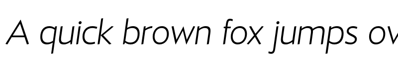 Preview of FONTSPRING DEMO - D Hanna Light Italic font