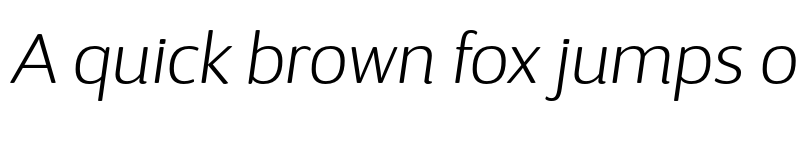 Preview of FONTSPRING DEMO - D Sari ExtraLight ExtraLight Italic font