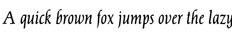 Preview of FONTSPRING DEMO - Dair Italic font