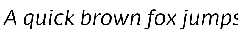 Preview of FONTSPRING DEMO - Dancer Pro Light Italic font