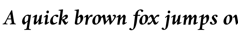 Preview of FONTSPRING DEMO - Danton Bold Italic font