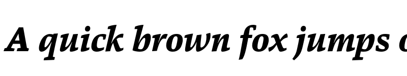 Preview of FONTSPRING DEMO - Danton ExtraBold Italic font