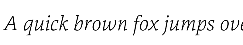Preview of FONTSPRING DEMO - Danton ExtraLight Italic font