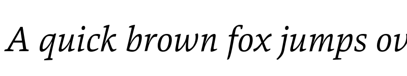 Preview of FONTSPRING DEMO - Danton Italic font