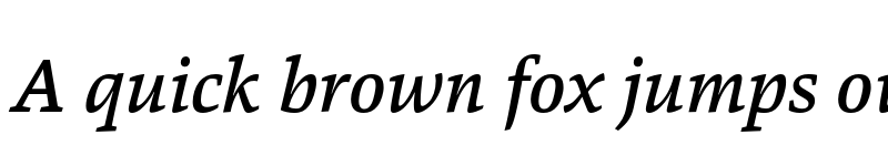 Preview of FONTSPRING DEMO - Danton Medium Italic font