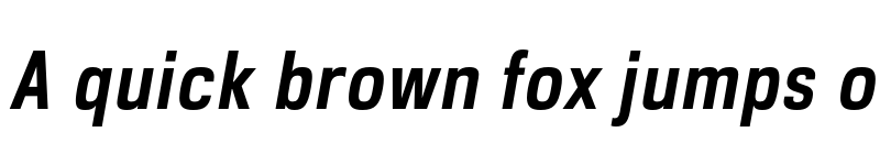 Preview of FONTSPRING DEMO - DDT SemBd Cond Italic font