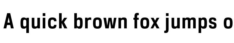 Preview of FONTSPRING DEMO - DDT SemBd Cond Regular font