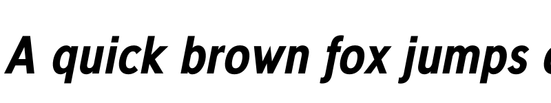 Preview of FONTSPRING DEMO - Deansgate Condensed Bold Italic font