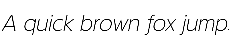 Preview of FONTSPRING DEMO - Deansgate Light Light Italic font