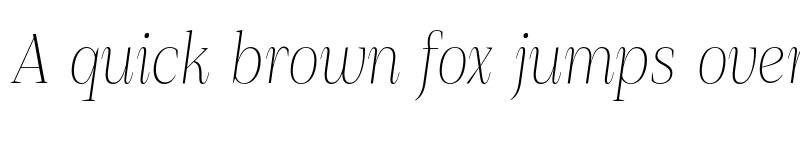 Preview of FONTSPRING DEMO - Debira ExtLt Italic font