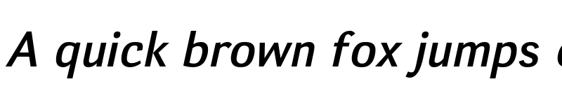 Preview of FONTSPRING DEMO - Deca Sans Medium Italic font