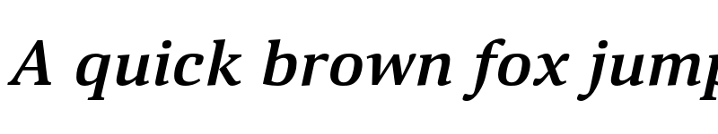 Preview of FONTSPRING DEMO - Deca Serif Bold Italic font