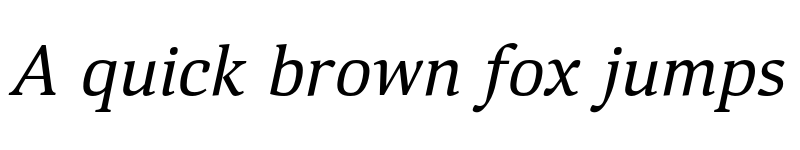 Preview of FONTSPRING DEMO - Deca Serif Italic font