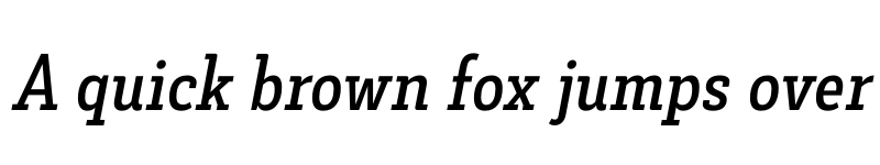 Preview of FONTSPRING DEMO - Decour Cnd Semibold Italic font