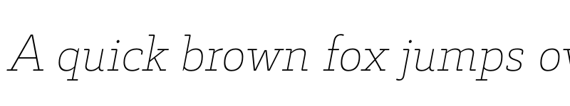 Preview of FONTSPRING DEMO - Decour Thin Italic font