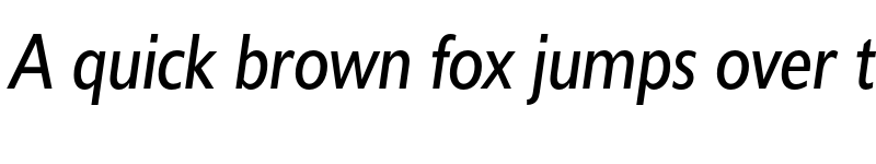 Preview of FONTSPRING DEMO - DelargoDTCond Italic font