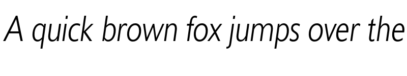 Preview of FONTSPRING DEMO - DelargoDTCond Light Italic font