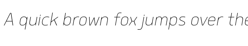 Preview of FONTSPRING DEMO - Delm Thin Italic font