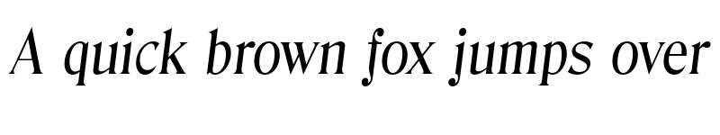 Preview of FONTSPRING DEMO - Denver Serial Italic font