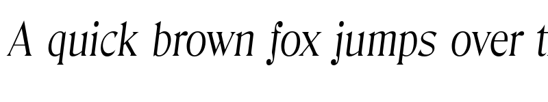 Preview of FONTSPRING DEMO - Denver Serial Light Italic font