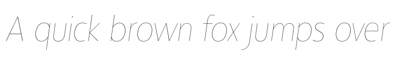 Preview of FONTSPRING DEMO - Departura Thin Italic font