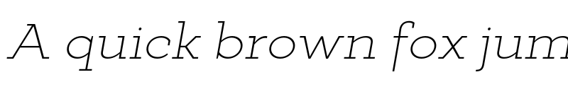 Preview of FONTSPRING DEMO - Deposit Pro ExLt Italic font