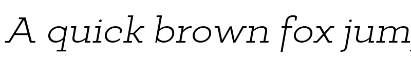 Preview of FONTSPRING DEMO - Deposit Pro Lt Italic font