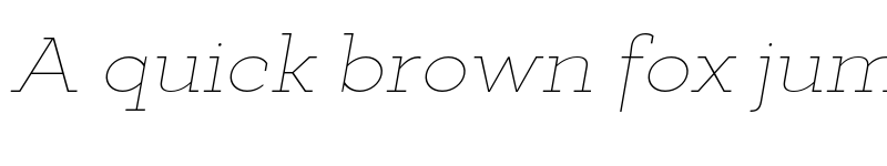 Preview of FONTSPRING DEMO - Deposit Pro Th Italic font