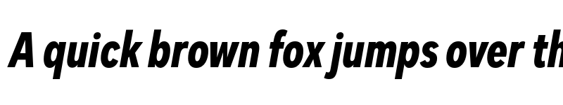 Preview of FONTSPRING DEMO - Dexa Pro Cn Bold Italic font