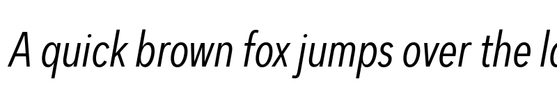 Preview of FONTSPRING DEMO - Dexa Pro Cn Light Italic font
