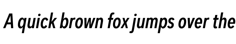 Preview of FONTSPRING DEMO - Dexa Pro Cn Med Italic font