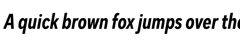 Preview of FONTSPRING DEMO - Dexa Pro Cn SmBd Italic font